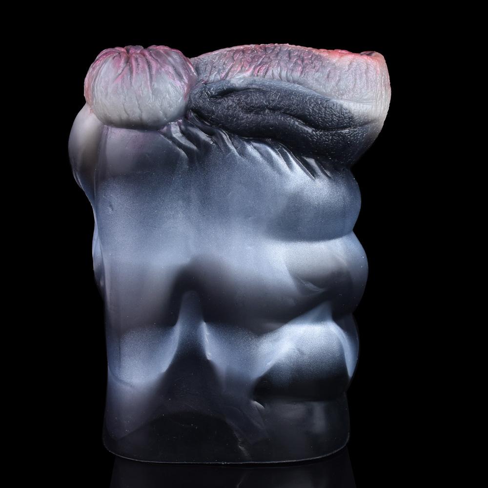 Двухканальная чашка для мастурбации в виде лошади и животного, мягкий силиконовый мужской мастурбатор, реалистичная вагина, массаж простаты, секс-игрушка для взрослых