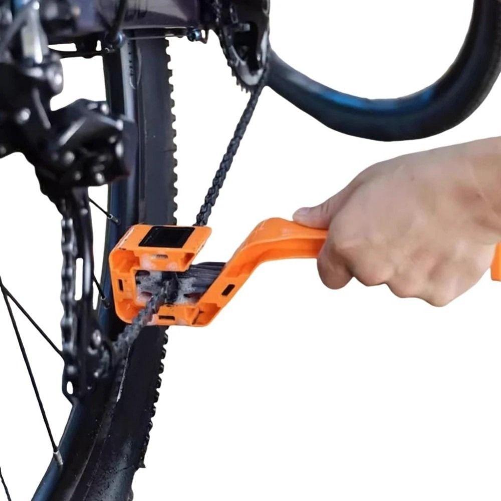 Double Head Bicycle Chain Clean Brush Multifunction Gear Cleaning Tool Motorcycle Maintenance