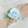 Pearl Bridegroom-bride Corsage Simulation Flower Rose Corsage Elegant Pearl Wrist Flower  Prom