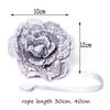 1pc Magnetic Curtain Tiebacks Seersucker Flower Tie Backs Buckle Clips Home Decoration