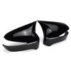2 шт., автомобильное дополнение, крышка зеркала заднего вида, крышка зеркала заднего вида, чехол, накладка для Honda Civic 8th 2005-2011, глянцевый черный