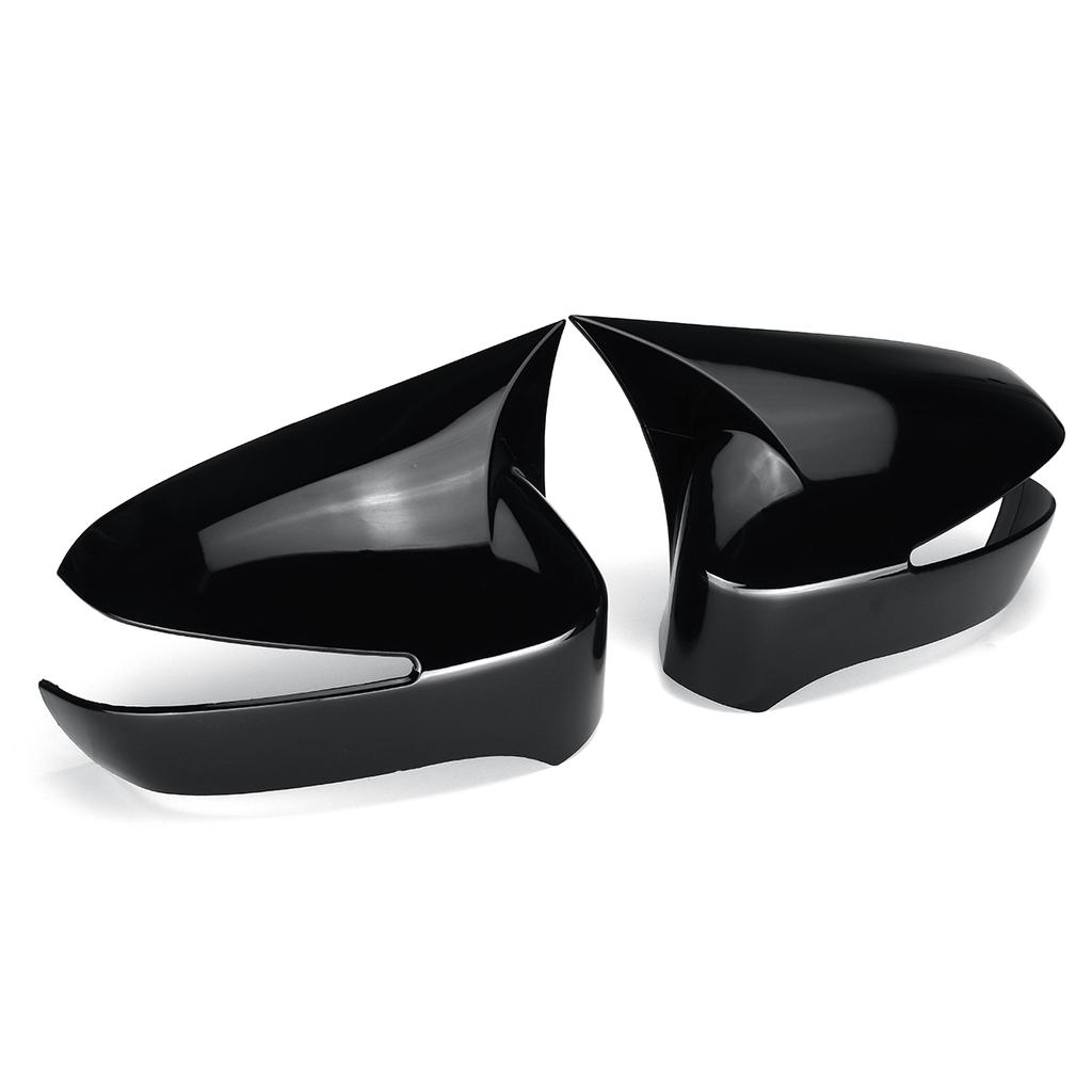 2 шт., автомобильное дополнение, крышка зеркала заднего вида, крышка зеркала заднего вида, чехол, накладка для Honda Civic 8th 2005-2011, глянцевый черный