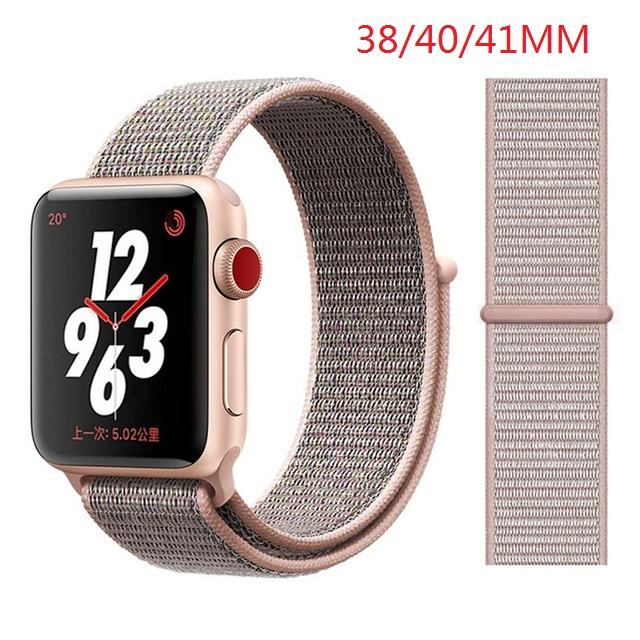 Nylon Band For Apple Watch Series Watch 9 8 / Ultra 2 7 6 SE 5/4/2/1 38 42MM Replacement Strap Loop for Iwatch Series 3 40/41/44 /45MM/49MM