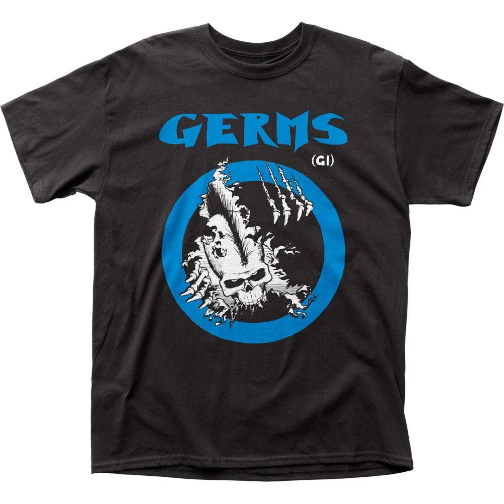 Germs GI Skull Mens T Shirt Rock and Roll Music Classic Band Tee New Black