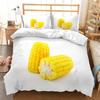 Corn Duvet Cover Sets Queen King Size Lightweight Down Quilt Covers Room Decor Food Harvest Theme Bedspread Covers No Comforter