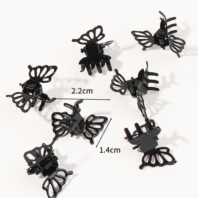 5pcs/set Small Metal Butterfly Hair Clip Claw Bangs Side Clip Hair Grasping Fashion Mini Hairpin Hair Accessories for Women Girl