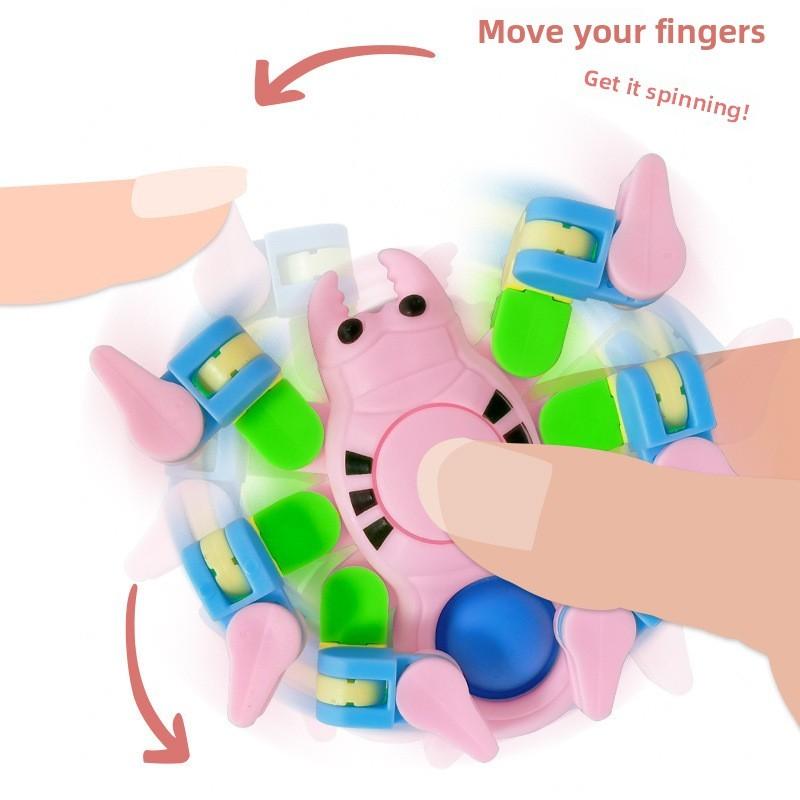 Детский пластиковый спиннер-паук для сенсорной стимуляции и управления стрессом