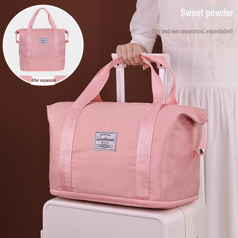 Вместительная дорожная сумка из ткани Оксфорд с разделением сухого/мокрого для спорта и фитнеса