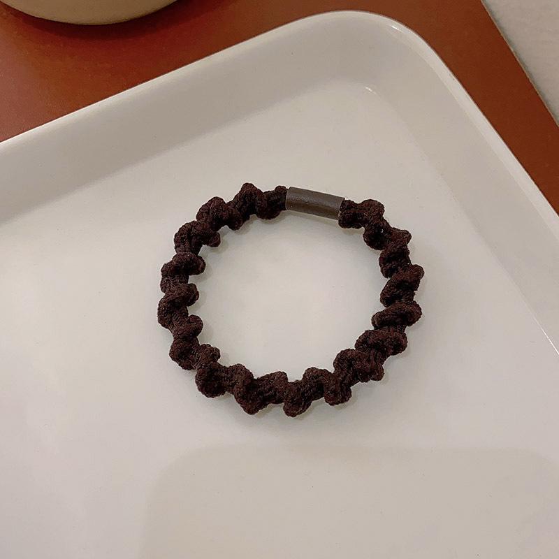 2024 Высокоэластичная прочная резинка для волос для женщин - новый стиль простая резинка для высоких хвостиков