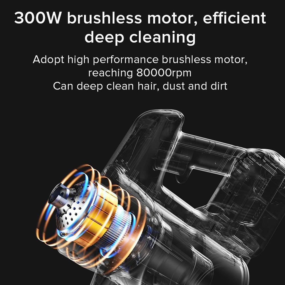 Yanhama P7 PLUS Stick Vacuum Cleaner, 25kPa Powerful Suction, 60min Runtime, Built-in Charging Dustbin