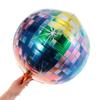 12 PCS Large Disco Style Balloons Silver Gold 4D Ball Balloon Metallic Disco Balloons  Home Indoor