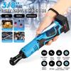 28V 60Nm Electric Cordless 90° Ratchet Wrench 3/8