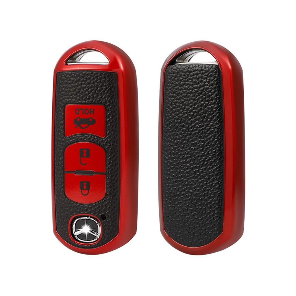[BAGOOD] Mazda Key Case Replacement TPU Leather Key Holder for CX-4 CX-5 Axela CX-5