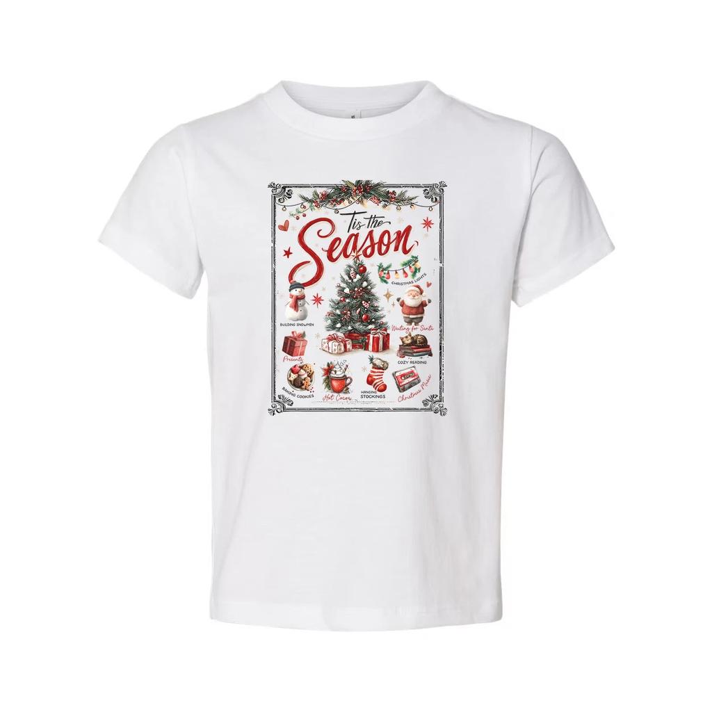 Christmas Themed Unisex T Shirt With Tis The Season Graphic Featuring Christmas