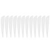 12 PCS 3 Inches Feather DIY Arrow Fletching Accessories for Archery Hunting Shooting(White)