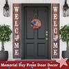Independence Day Wooden Doorplate Welcome Sign Door Home Decoration Hanging Sign