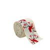 Xmas Linen Christmas Ribbon Tree Printed Bouquet Ribbon Gift Box Packing Strap  Christmas Decor