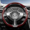 Подходит для Nissan Рулевое колесо с текстурой под карбон, с сегментированным дизайном и быстрой фиксацией, прочное, для Rogue X-Trail Kicks Qashqai Sentra