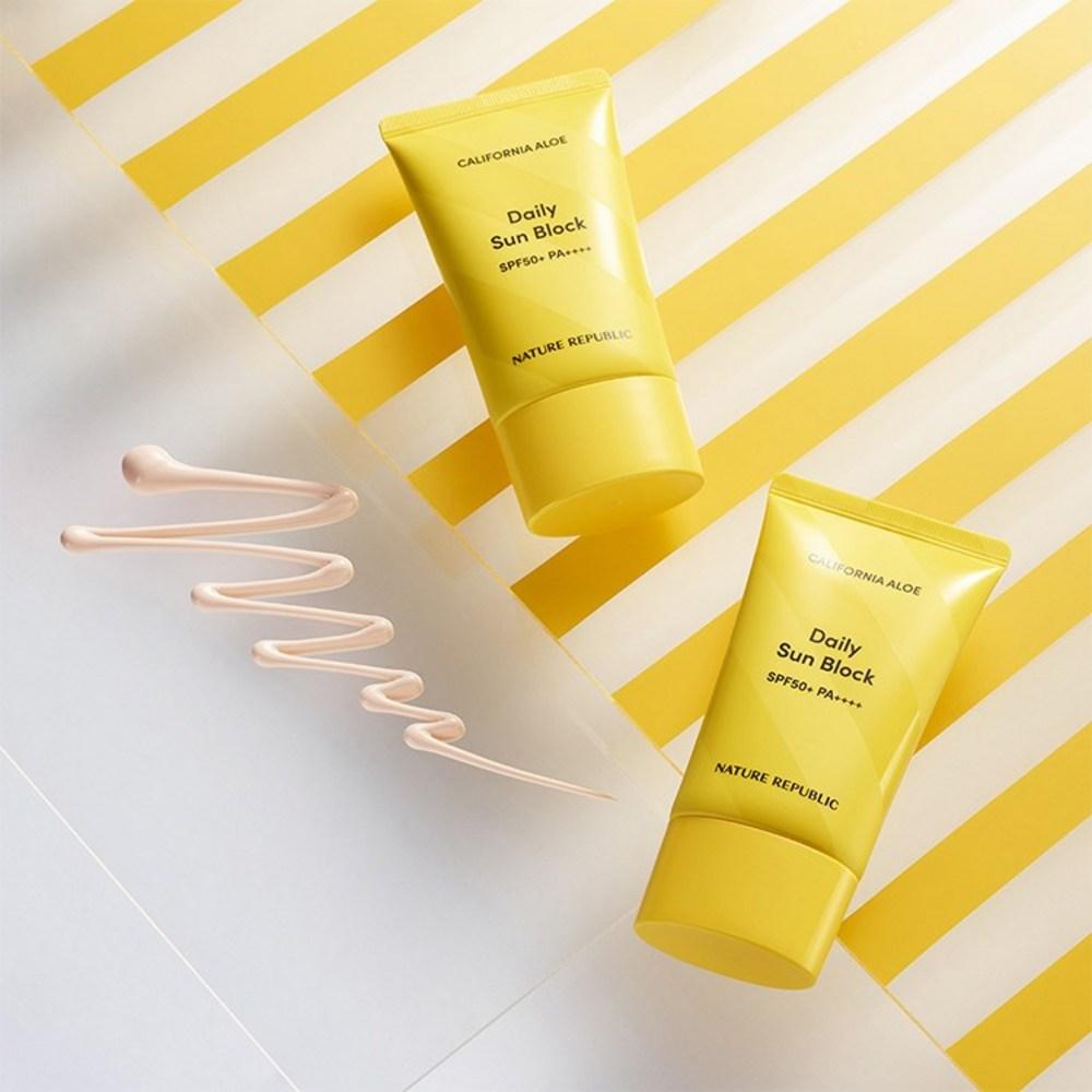 Nature Republic CAlliefornia Aloe Daily Sun Block SPF50+ PA++++, 57 мл, 2 шт.