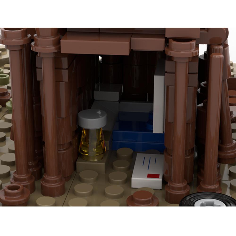 Строительный набор «История монстров» MOC-89218 Периферийный строительный набор из мелких деталей по мотивам кино и телевидения