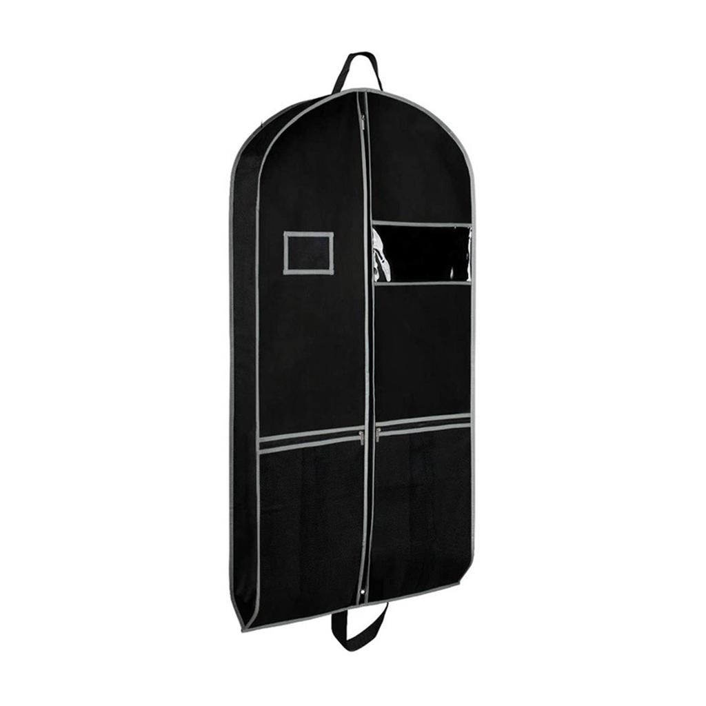 Garment Bags for Travel Heavy-Duty Garment Bag with Pockets Portable Garment Bags for Hanging Clothes Foldable
