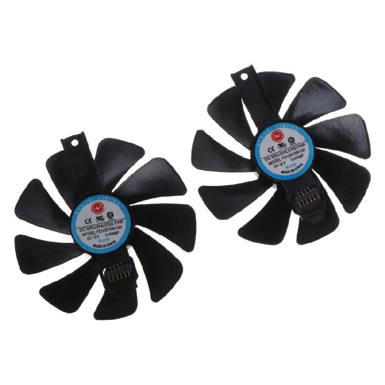 1/2Pcs 12V FD10015M12D 6Pin Graphics Card Cooling VGA Fan for Sapphire RX 5700XT