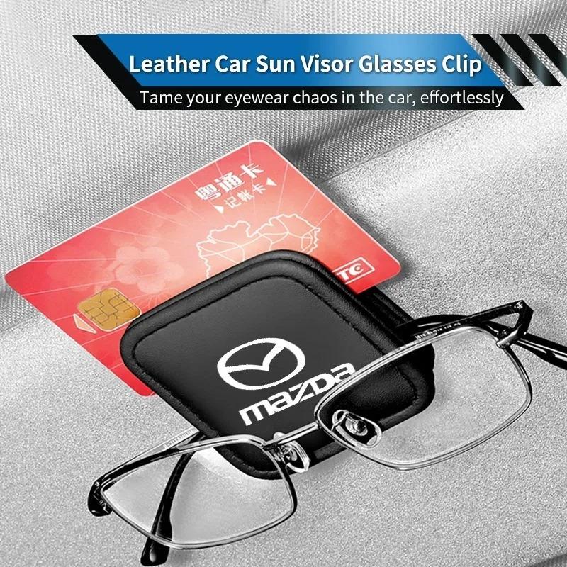 Auto Sun Visor Sunglasses Clip Card Ticket Holder Glasses Bracket For Mazda 2 3 6 CX5 CX30 CX50 CX4 MX5 CX8 CX7 CX9 CX3 BT50 FF20