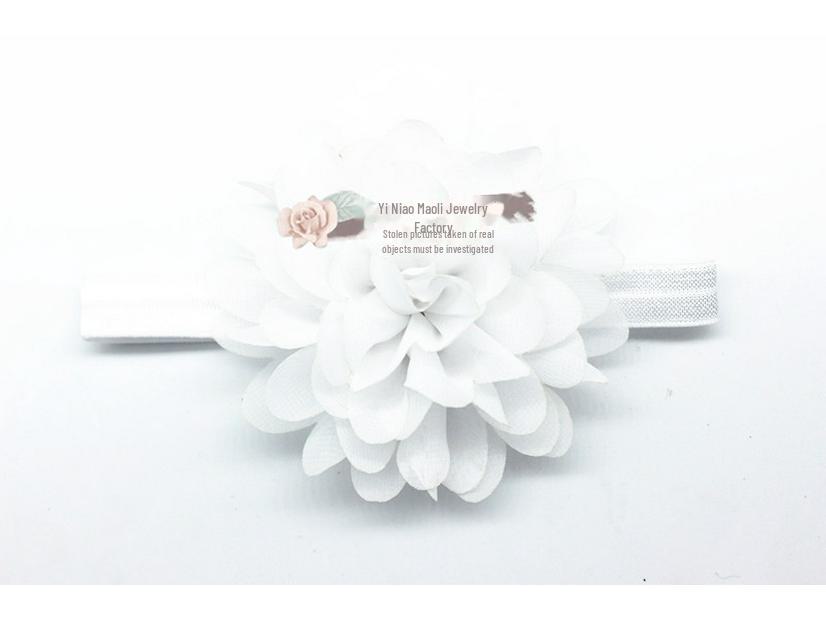 Креативная детская шифоновая повязка на голову с цветком - аксессуары для детских волос в европейском и американском стиле