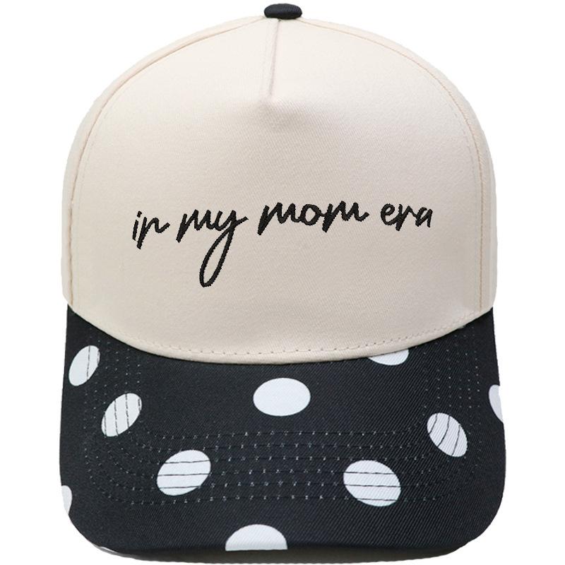 In my mom era truck driver hat embroidery retro leopard print color matching baseball cap men and women casual