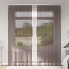 VidaXL Voile Curtains with Rod Pockets 2 Pcs Brown, Net Curtain, Sheer Curtain, Window Voile, Treatment 4102173