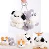 Plush Dog Keychain With Pearl Chain For Girls Gift And Bag Decoration