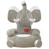 VidaXL Plush Chair for Children Gray Elephant 80159