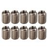 10pcs Stainless Steel Thread Inserts Reducing Nut Female Thread M4x0.7 Male Thread M6x1.0 with 8mm Length