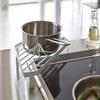 Japanese Metal Iron Kitchen Shelf: Triangle Corner Pot Rack, Anti-scalding, Multi-functional Storage Organizer
