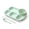 with Bowl and Tableware Fat-Loss Meal Plate Microwave-safe Divided Food Plate  Canteen