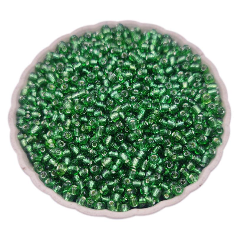 Fashionable Jewelry Making Loose Beads 3mm 4mm For Necklace Bracelet Mini Seed Glass Beads Candy Color Pendant Silver Plated DIY