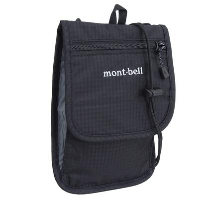 Montbell Нейлоновый дорожный кошелек для мужчин и женщин для карт на плечо 1123894, Чехол, Сумка, (черный)