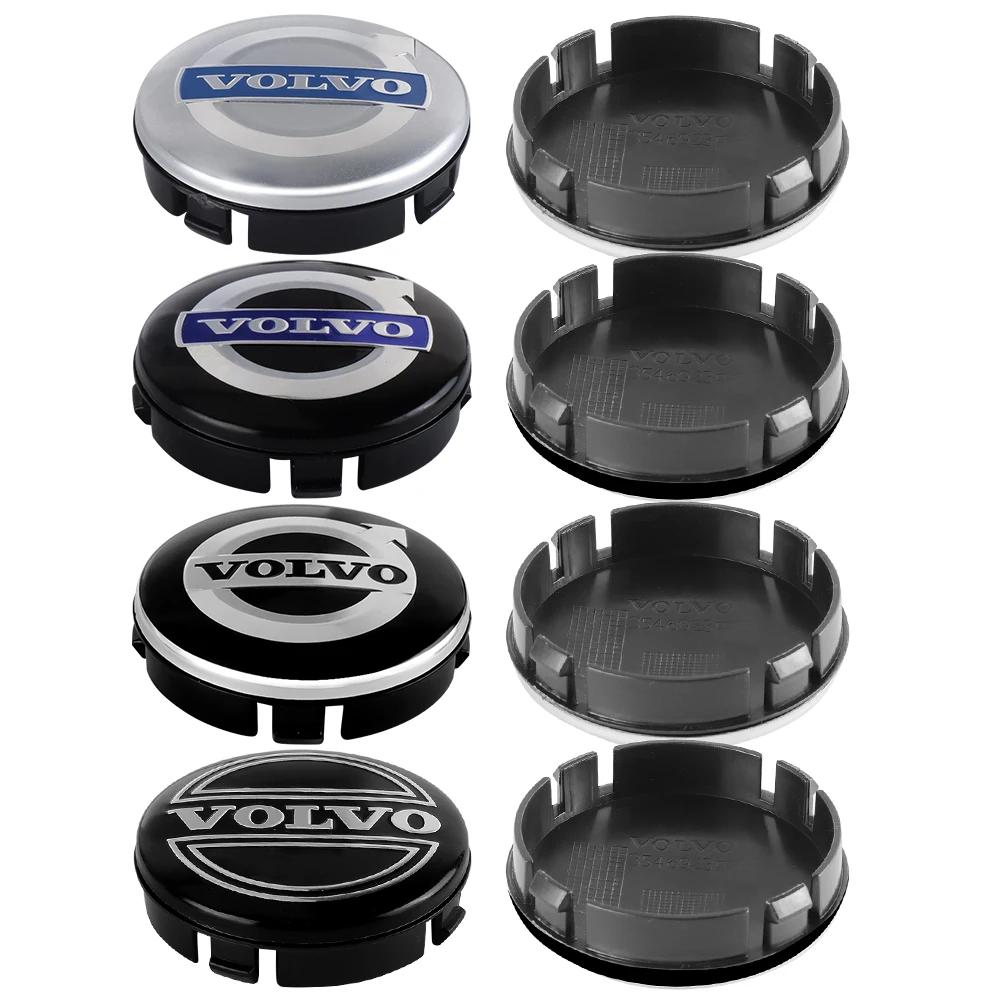 4pcs 56/60/64mm Car Wheel hub Center Cap Badge Covers Sticker For Volvo Rdesign V60 V40 XC90 S60 C30 XC60 V50 V70 S90 Olestar