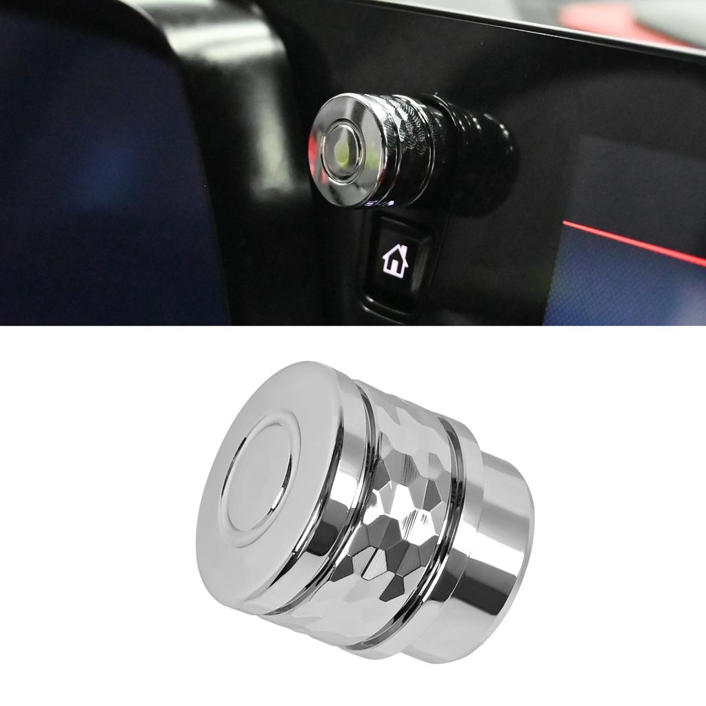Car Radio Volume Control Knob Red Black Silver For CHEVROLET Corvette Stingray Z06 E-Ray C8 Coupe 2025
