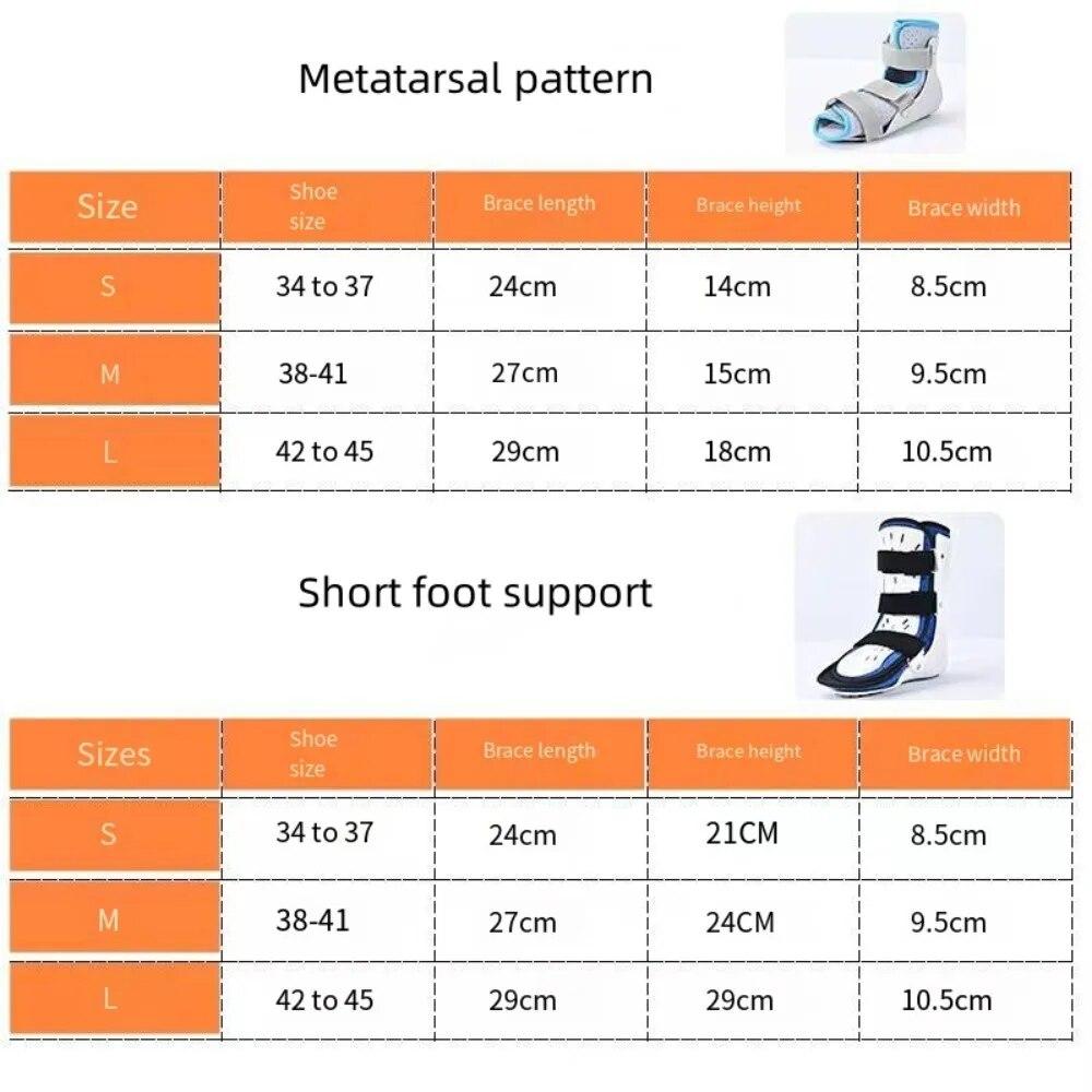2Pcs Orthopedic Fixation Bracket for Ankle Injury Adjustable Foot Wrap Ankle Fracture Stabilizer Sprain Protector Health Care