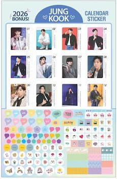 Товары Чонгука 2026 Большой настенный календарь (ЧОНГКУК)BD