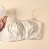 Шелковый атласный бюстгальтер-топ без бретелей из тутового шелка без косточек - Удобный, дышащий и элегантный дизайн спинки для женщин