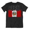 Flag T-Shirt Peru Fashion Country Souvenir Gift Tee Pride logo
