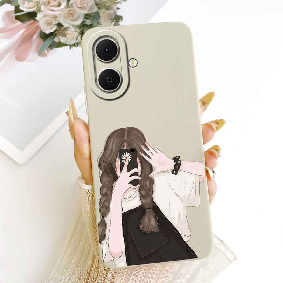 For Tecno Spark Go 2 Case Astronaut Girls Pattern Soft Cases For Tecno Spark Go2 SparkGo2 KM4 Silicon Covers Bumper