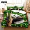 Комплект постельного белья из 3 предметов, комплект постельного белья Panda 3D, мягкий, удобный, дышащий, для декора спальни и гостевой комнаты