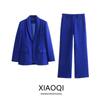 Western Style 2024 Spring New Women Clothes Formal Dress Collar Slim Fit Blazers High Waist Trumpet Pants 2320178