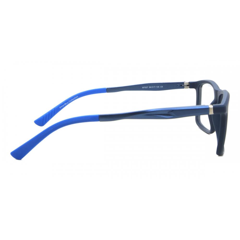 Full Rim Rectangle Deep Blue Smartbuy Collection Hyon M7027 C5 Fashion Unisex Eyeglasses