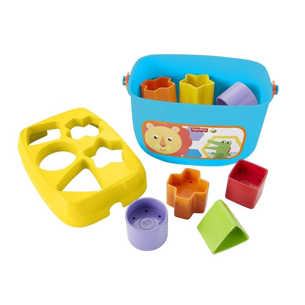 Fisher-Price Набор «Первые кубики» из серии «Тропический лес» для младенцев 6+ месяцев, обучающая игрушка FFC84