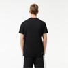 Lacoste Обычная однотонная функциональная футболка с коротким рукавом [черная]