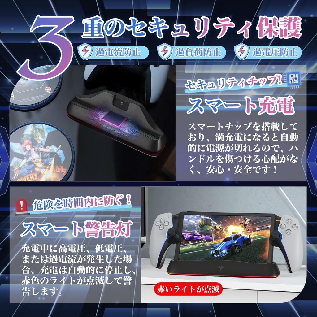 PS Portal Charging совместим с защитной портативной зарядной станцией PS для PS5 Portal Remote Быстрая зарядка Overcharge Easy Space PS